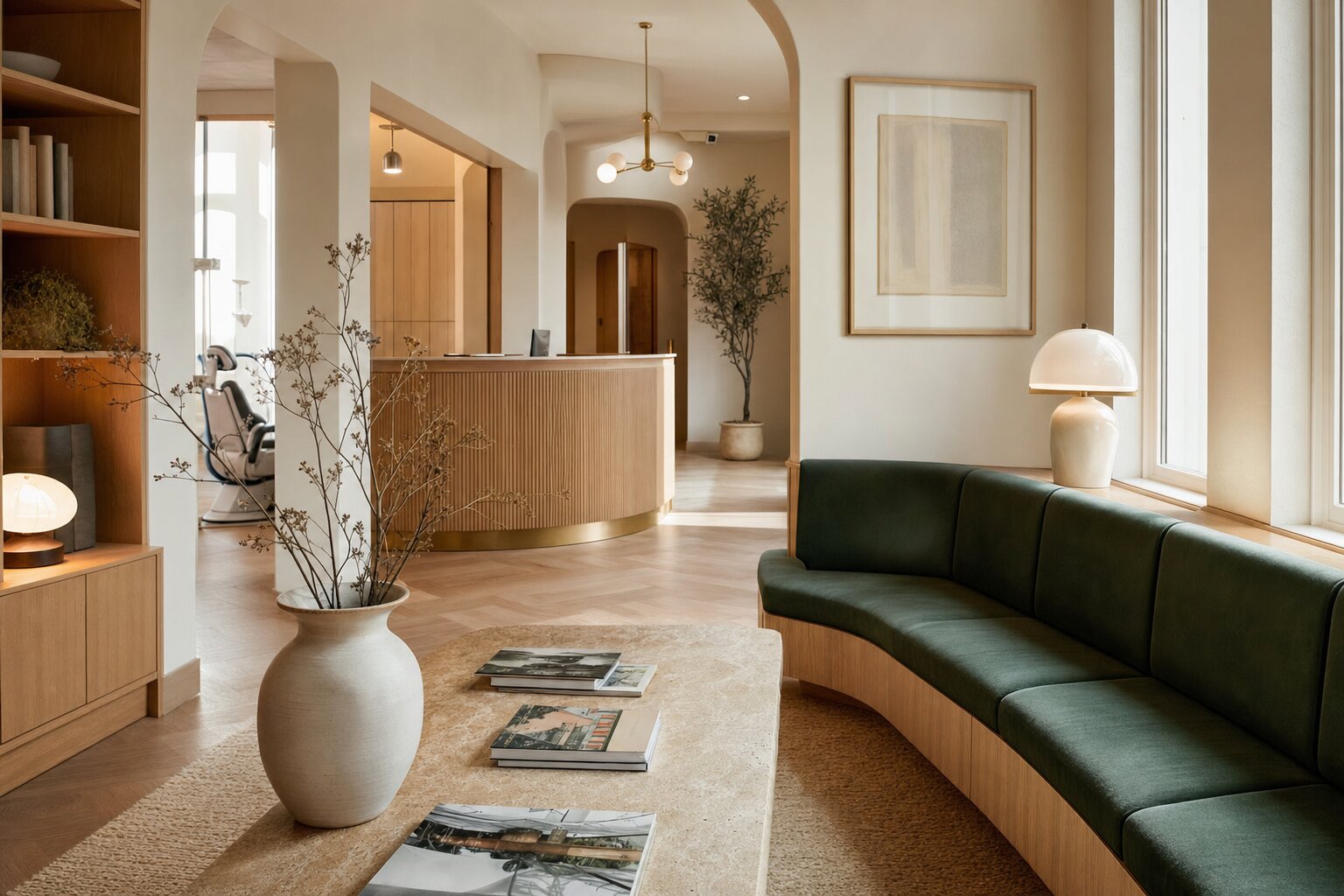 The welcoming Oakwood Dental office reception area